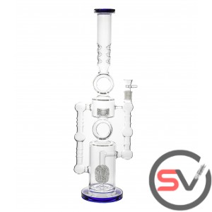 DOUBLE PERCULATOR INCEPTION WATER PIPE 22inch